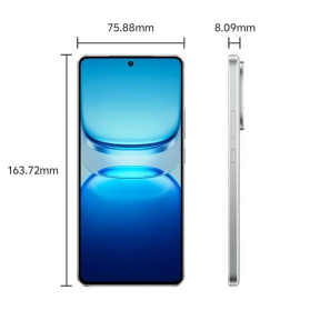 vivo Iqoo z10 turbo pro side view white